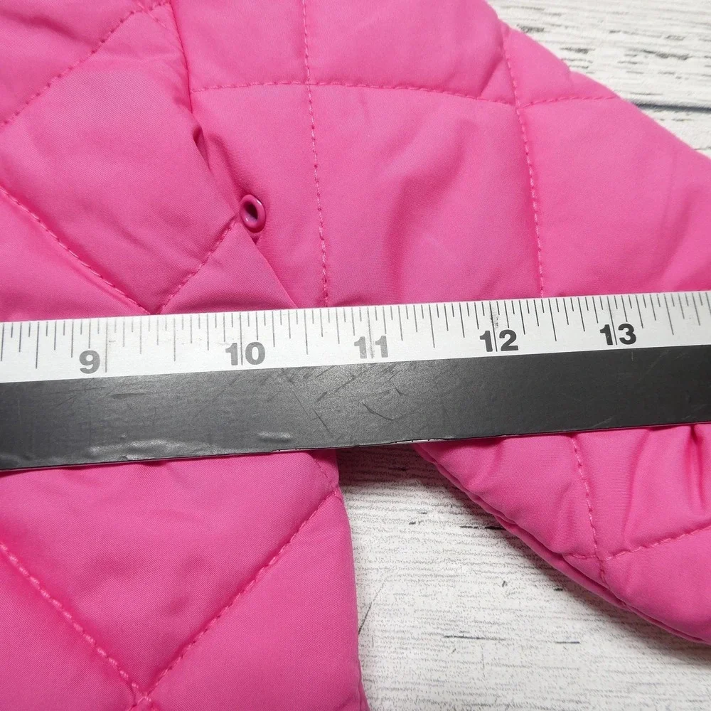 Ralph Lauren Jacket Baby Girls 3-6 Months Pink Quilted Puffer Coat Zip Winter